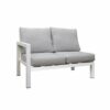 New White Outdoor Aluminium Sofa Lounge Setting Arm Chairs, Table. - Image 9