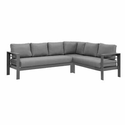 Outdoor 6 Seater L-Shaped Lounge