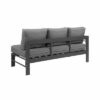 New Charcoal Aluminium Outdoor 6 Seater L-Shaped Lounge Setting - Image 3
