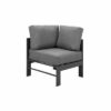 New Charcoal Aluminium Outdoor 6 Seater L-Shaped Lounge Setting - Image 6