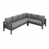 New Charcoal Aluminium Outdoor 6 Seater L-Shaped Lounge Setting - Image 9