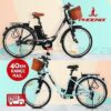 Phoenix Electric Bike 26" City Battery Motorised Basket