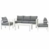 White Aluminium Sofa Lounge Set