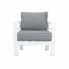 Paris 5 Seater White Aluminium Sofa Lounge Set - Image 8