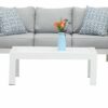 Paris 5 Seater White Aluminium Sofa Lounge Set - Image 11