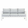 Paris 5 Seater Sofa Lounge Set Aluminium White - Image 8