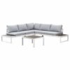 Hampton White Aluminium Sofa Lounge