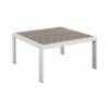 Hampton White Aluminium Sofa Lounge Set - Light Grey Cushion - Image 4