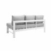 Paris 6 Seater White Aluminium L Shaped Sofa - Image 7