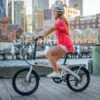 VALK Shuttle 5 Electric Folding Bike, 20" Tyres, Shimano 7-Speed, White - Image 6