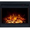 Hudson Electric Fireplace Heater White Mantel & 30" Moonlight Insert - Image 9