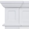 Hudson Electric Fireplace Heater White Mantel & 30" Moonlight Insert - Image 5