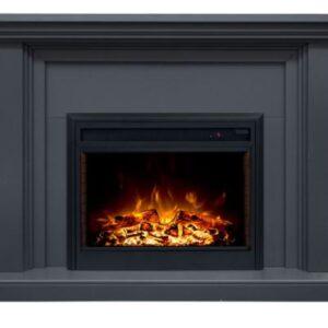 Kingsley 2000W Grey Electric Fireplace Mantel