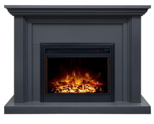 Kingsley 2000W Grey Electric Fireplace Mantel