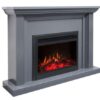 Kingsley 2000W Electric Fireplace Light Grey 30" Moonlight Insert - Image 3