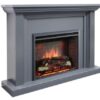 Kingsley 2000W Electric Fireplace Light Grey Mantel & 30" Primo Insert - Image 3