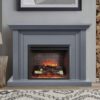 Kingsley 2000W Electric Fireplace Light Grey Mantel & 30" Primo Insert - Image 2