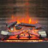 Kingsley 2000W Electric Fireplace Light Grey Mantel & 30" Primo Insert - Image 7