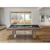8FT Simple Modern Pool Table Wood Grain Gray or Black Felt - Image 5