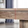 8FT Simple Modern Pool Table Wood Grain Gray or Black Felt - Image 10