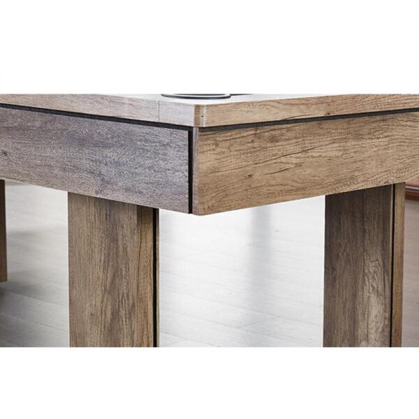 8FT Simple Modern Pool Table Wood Grain Gray or Black Felt - Image 9