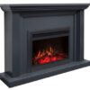 Kingsley Electric Fireplace Grey Mantel Suite & 30" Moonlight Insert - Image 3