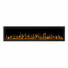 72" Recessed Wall Mounted Electric Fireplace Flame Effect Heater