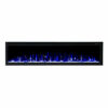 72" Recessed Wall Mounted Electric Fireplace Flame Effect Heater - Image 3