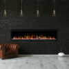 72" Recessed Wall Mounted Electric Fireplace Flame Effect Heater - Image 7
