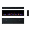 72" Recessed Wall Mounted Electric Fireplace Flame Effect Heater - Image 10