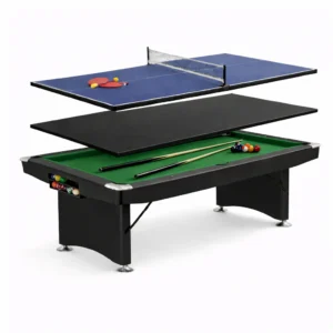 MACE Foldable 3 in 1 Pool Table – Pool, Table Tennis & Dining (7FT & 8FT) [Winner] (S2)