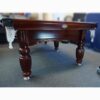 9ft Luxury Slate Pool Table Walnut Frame / Blue Felt - Image 2