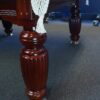 9ft Luxury Slate Pool Table Walnut Frame / Blue Felt - Image 6