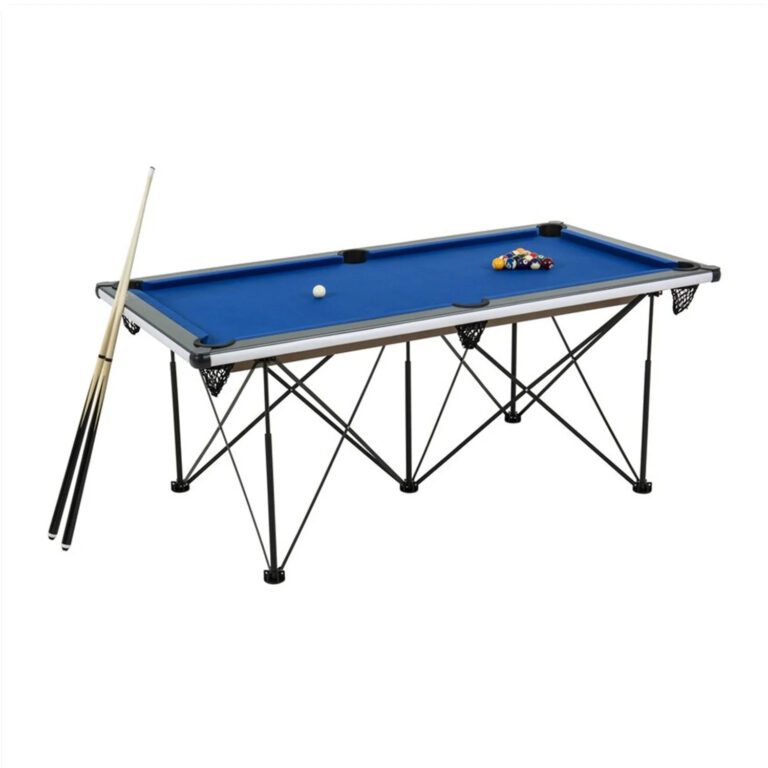 100 Great Value! 8FT Foldable Pool Table Black Felt