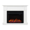 White Mantel Suite Electric Fireplace