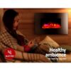 Devanti 2000W Electric Fireplace Heater Mantel 3D Log Flame Effect - Image 3