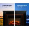 Devanti 2000W Electric Fireplace Heater Mantel 3D Log Flame Effect - Image 5