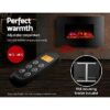Devanti 2000W Electric Fireplace Heater Mantel 3D Log Flame Effect - Image 6