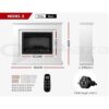 Devanti 2000W Electric Fireplace Heater Mantel 3D Log Flame Effect - Image 11