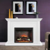 Kingsley 2000W Electric Fireplace White Mantel & 30″ Primo Insert - Image 3
