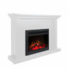 Kingsley 2000W Electric Fireplace White Mantel & 30″ Moonlight Insert - Image 2