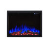 Cannes 1500W Electric Fireplace Heater White Mantel & 30" Reno Insert - Image 10