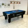 8FT Slate Coin Operated Pool Table Blue Felt - Image 4