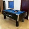 8FT Slate Coin Operated Pool Table Blue Felt - Image 3