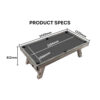 8FT 3 IN 1 Retro Pool Table - Dining, Table Tennis - Image 9