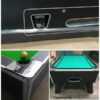 8FT Slate Coin Operated Pool Table Blue Felt - Image 2