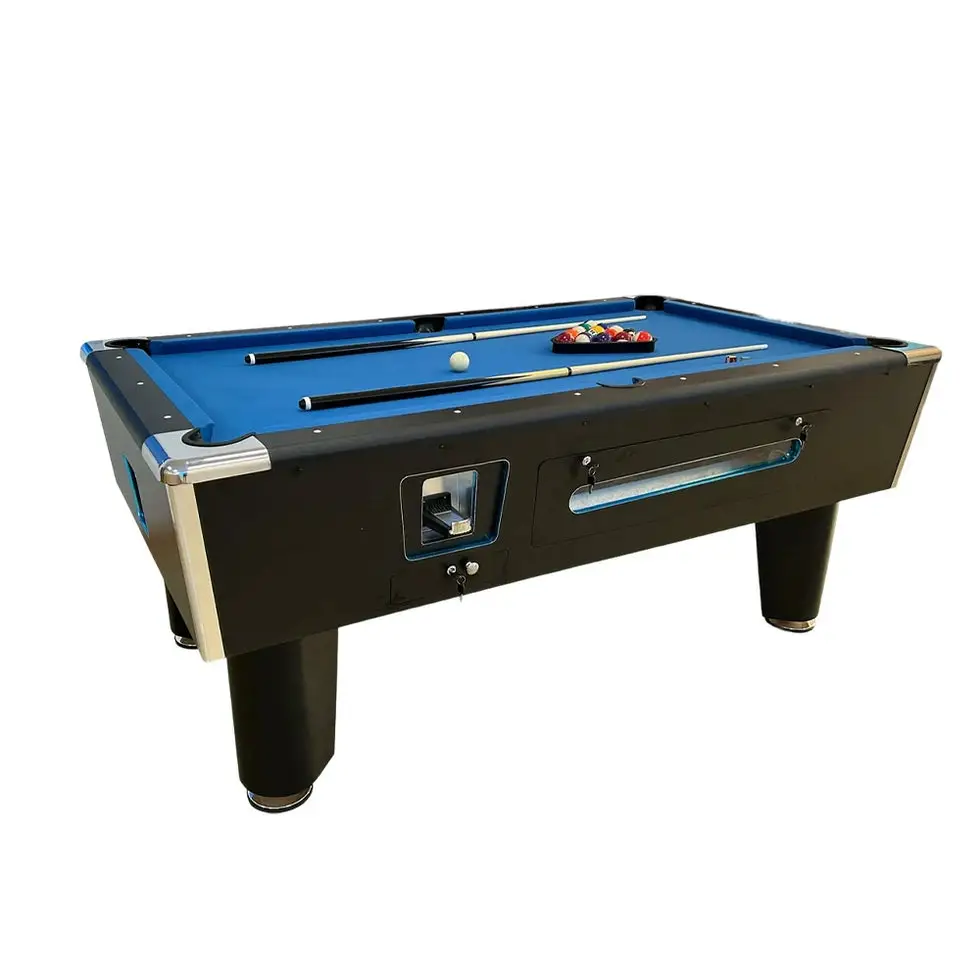 8ft slate coin operated pool table