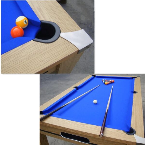Lowa Dining Pool Table With Ball Return - 7FT 3 IN 1 Slate Pool Table - Image 3