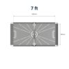 X3s 7FT Blue Air Hockey Table - Sleek Modern Blue - Image 7
