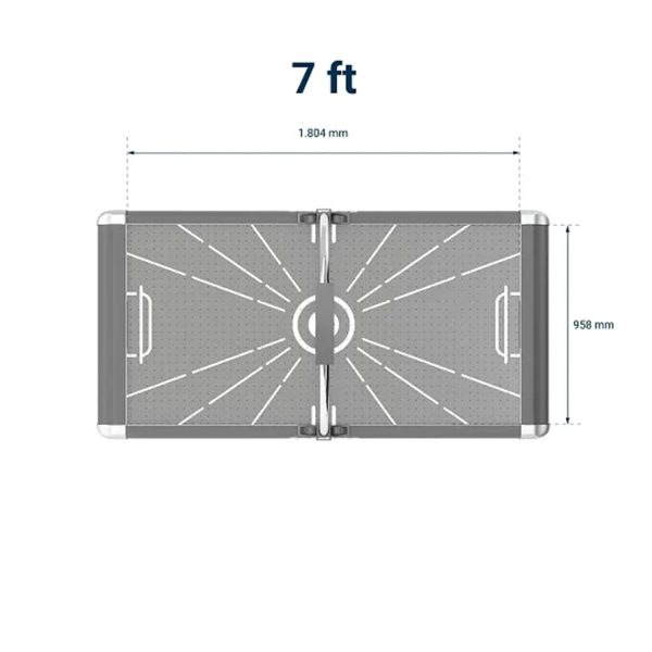 X3s 7FT Blue Air Hockey Table - Sleek Modern Blue - Image 7